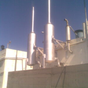 Exhaust gas silencers
